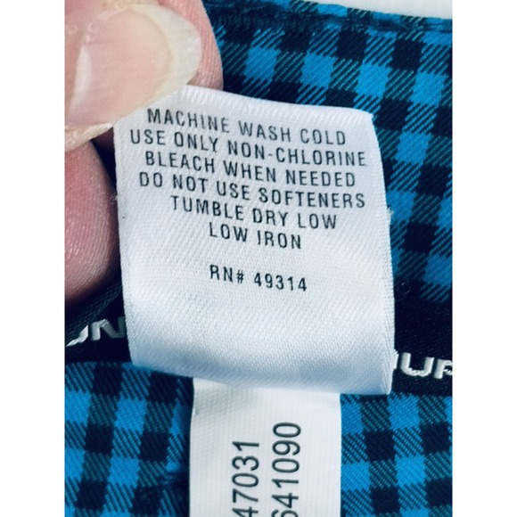 Under Armour Men's Size 36 Teal Blue Black Check Chino Shorts Golf Activewear - Picture 10 of 16